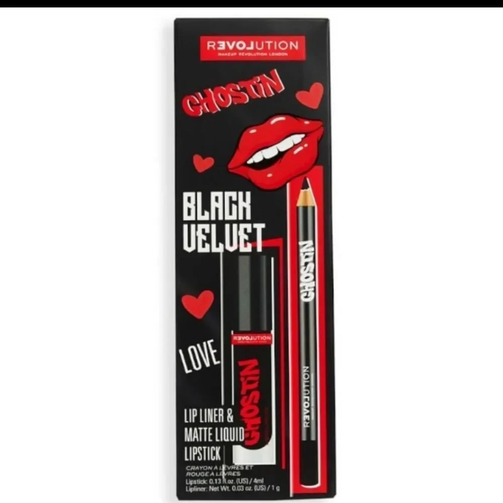 Revolution Beauty Ghostin Black Velvet Lip Set